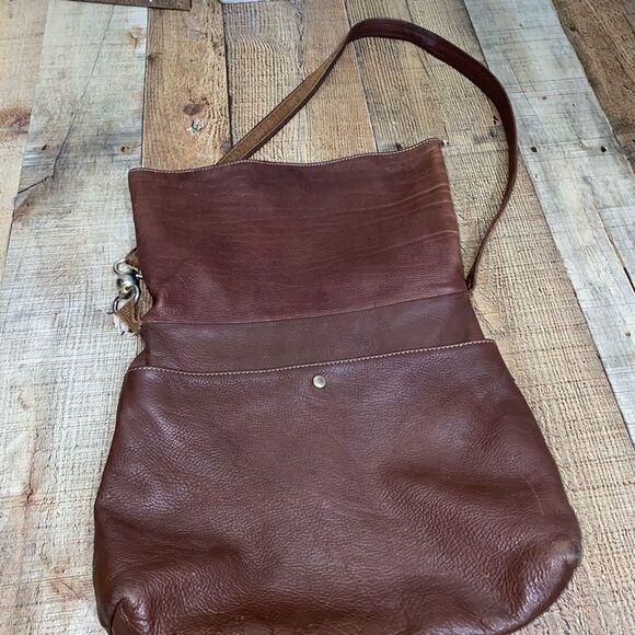 Stefania Italy brown pebbled soft leather shoulder bag - Picture 7 of 13